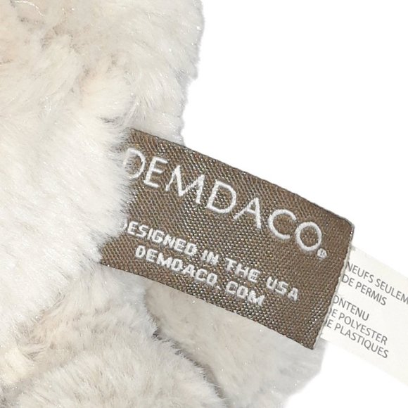 2021 Demdaco February Birthstone Beige Bear Purple Heart Plush BeanBag Toy 8.5" - Picture 6 of 6